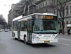 Troleibuz Astra Irisbus Citelis pe linia 91