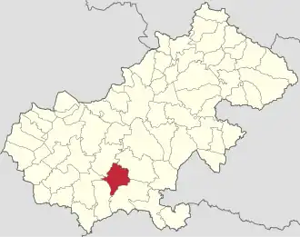 Localizare în cadrul județului