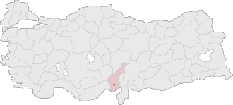 Poziția localității Adana