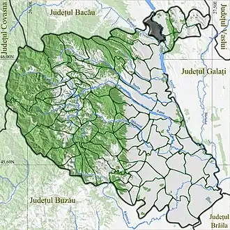 Poziția localității Adjud