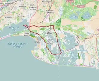 Poziția localității Aigues-Mortes