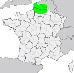 Răspândirea limbii picarde în lume