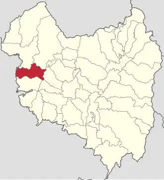 Amplasarea în cadrul județului