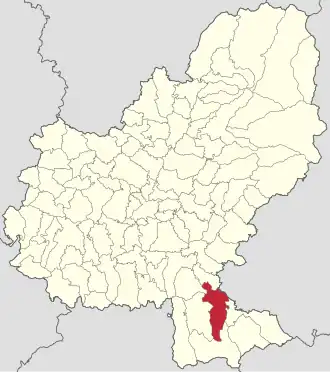 Localizare în cadrul județului