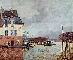 Inundație la Port-Marly, 1876. Musée d'Orsay