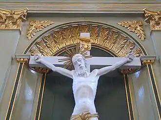 Altarul bisericii evanghelice