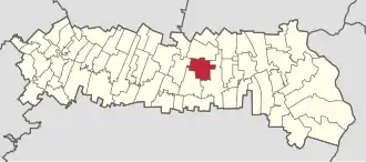 Poziția localității Amara