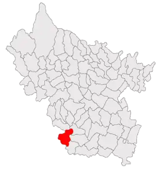 Poziția localității Amaru