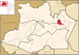 Poziția localității Manaus