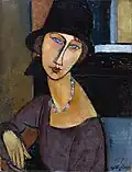 Jeanne Hébuterne cu pălărie și colier – (1917) - colecție privată