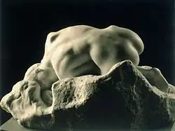 Andromeda (fostul titlu fiind Danaid); de Auguste Rodin; 1886; marmură; 29 x 32 x 20&nbsp;cm; Muzeul Național de Arte Frumoase (Buenos Aires, Argentina)
