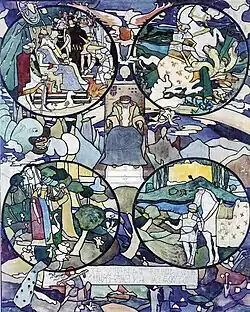 Proiect de vitraliu - Legenda lui Făt Frumos