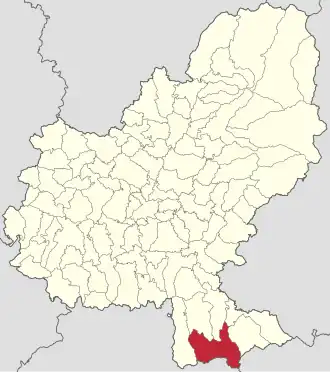 Localizare în cadrul județului