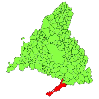 Poziția localității Aranjuez