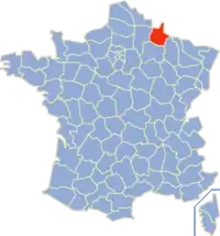 Poziția regiunii Ardennes