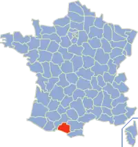 Poziția regiunii Ariège