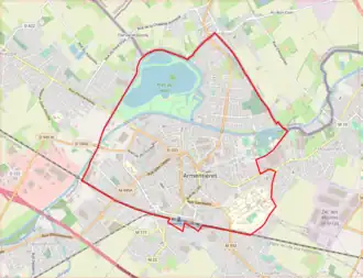 Poziția localității Armentières