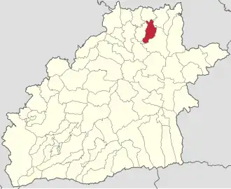 Localizarea în cadrul județului