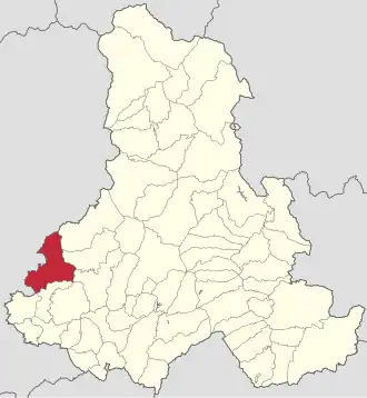 Poziția localității Atid