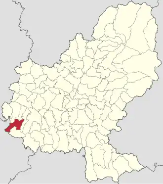 Localizare în cadrul județului