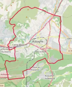 Poziția localității Aubagne