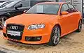 Audi RS4 B7, motor: 4,2&nbsp;l-8V mas, 420 CP la 7800 rpm, la 5500 rpm cuplul maxim 430 Nm, preț circa 85.050&nbsp;€ (2005-2008)
