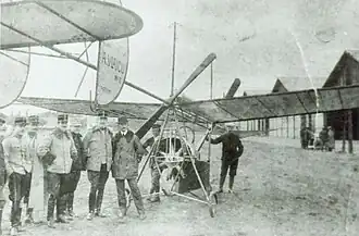 Avionul Vlaicu II în 1912 la Cotroceni