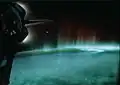Auroră boreală văzută de pe Stația Spațială Internațională