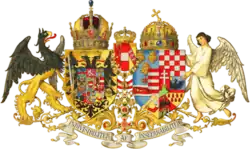 Ca parte componentă a stemei Imperiului Austro-Ungariei din 1867 până 1919;