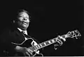 B.B. King la un concert susţinut în Franţa în 1989