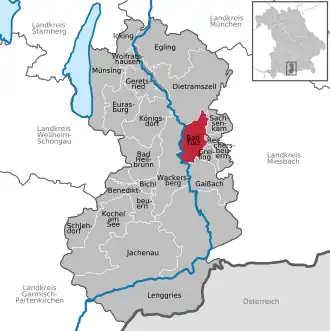 Poziția localității Bad Tölz