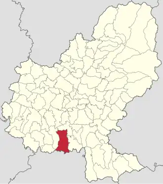 Localizare în cadrul județului