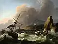 Ludolf Backhuysen, Furtuna pe mare (1702)
