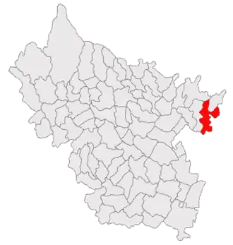 Poziția localității Balta Albă