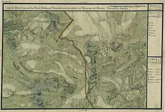 Vinga în Harta Iosefină a Banatului, 1769-72