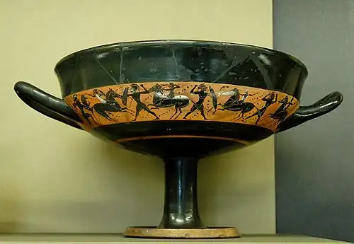 Ceramică grecească cu figuri negre, cca. 540 î.Hr.