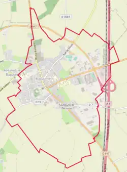 Poziția localității Bapaume