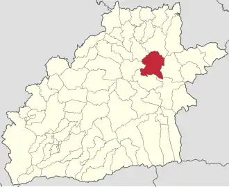 Localizarea în cadrul județului