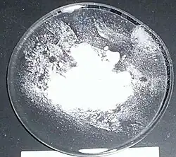 Sticlă de ceas cu clorură de bariu