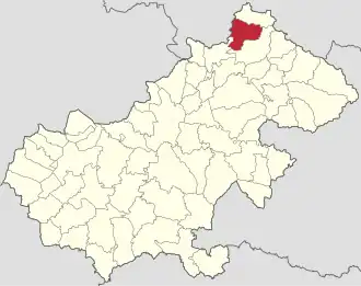 Localizare în cadrul județului