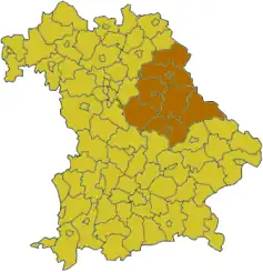 Poziția localității Palatinatul Superior  (Oberpfalz)