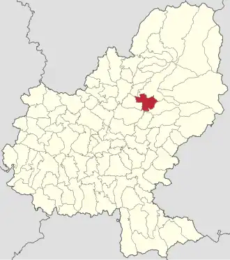 Localizare în cadrul județului