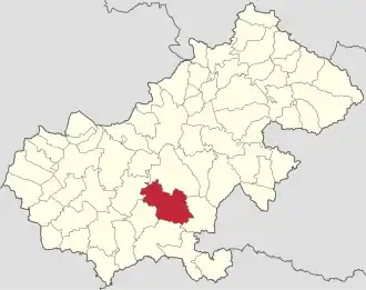 Localizare în cadrul județului