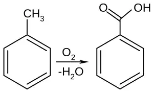 Oxidarea toluenului la acid benzoic