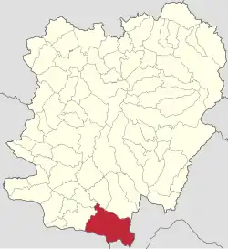 Localizare în cadrul județului