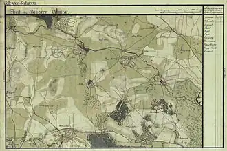 Borș în Harta Iosefină a Comitatului Bihor, 1782-85