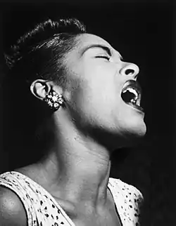 Billie Holiday, cântăreață americană de jazz