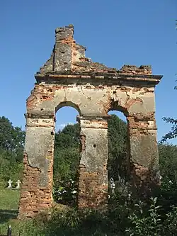 Ruinele Bisericii Sfântul Procopie din Bădeuți