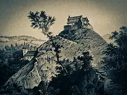 Biserica fortificată din CisnădioaraMachetă - Reconstituire pentru biserica din CisnădioaraPlanul fortificaţiei din Cisnadioara