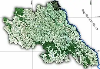 Amplasarea în cadrul județului